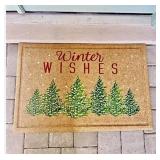 Winter Wishes Outdoor Coir Doormat