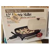 West Bend 12" Electric Skillet in box