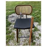 Bar Stool with Black Seat