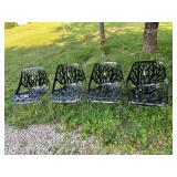 4 Metal Bottom Chairs