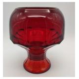 Vtg Viking Georgian Red Goblet 6"