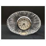 Atlantis Lead Crystal Table Clock 2.5"x3.5"