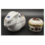 Lenox Trinket Box & Chinoiserie Porcelain Box