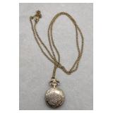 Pocket Watch Necklace 32"