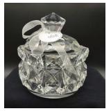 Vidali Collection Clear Crystal Bowl with Lid 5"