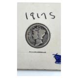 1917 S Mercury Dime