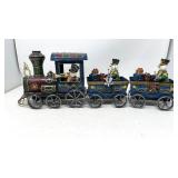 Tin Snowman Nutcracker Band Train Set -3 piece