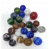 Vintage Slag Marbles -24