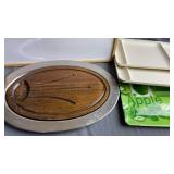 Tupperware Food Trays, Oneida Serving Tray,