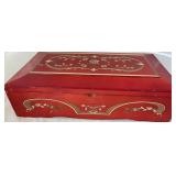 Princess Marcella Borghese Red Jewelry Music Box