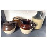 Assorted Stoneware Crocks