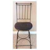 Wrought Iron Swivel Bar Stool