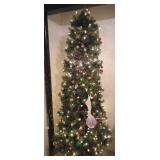 Artificial Decorated Christmas Tree 80"