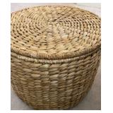 Woven Storage Ottoman