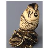 Japanese Carved Koi Carp Fish Netsuke Figure