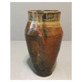 Vintage Pinched Art Pottery Vase