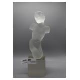 Frosted glass nude 10" on stand