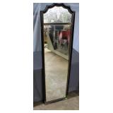 Entry Mirror w/ Cornucopia Crown in Black Paint 18