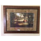 Robert Wesley framed print of mother and foal