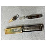 Buck Knife, American Ace harmonica, Harley Davidso