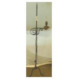 Cast Metal Trileg Floor Lamp - 57.5" H