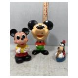 1970s- 1980s Vintage Mickey Mouse Toys incl Pull