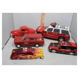 Five Fire Department Vehicles incl Jada Toys 1951