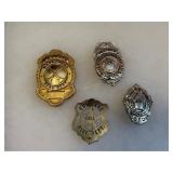 Four Firefighter badges - E.F.D. Pioneeer Engine C