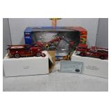 Three Diecast Fire Department Vehicles incl 12