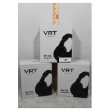 Three VRT Audio HP 760 Headphones in Box