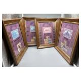 Four Complementary Coin Collection Frames includin