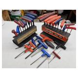 Lot of T-Handle Hex Keys Allen