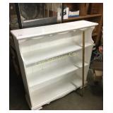 WHITE SOLID WOOD BOOKCASE