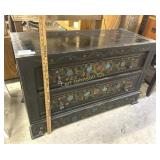 ANTIQUE PAINTED 2 DRAWER CHEST