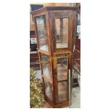 TALL ANGLED DISPLAY HUTCH