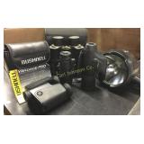 LOT OF BINOCULARS & MONOCULARS + CYCLOPS SPOTLIGHT