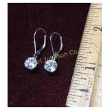 PAIR OF 14K EARINGS W/ CZ