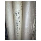 LARGE GROUP OF FSK  FOIL SCREEN PAPER ROLL 50 IN X