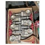 LARGE GROUP OF BRASS BALL VALVES, LARGE SPRINKLERS