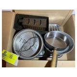 GROUP OF POTS AND BAKING PANS