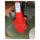 GROUP OF SAFETY CONES 13 IN