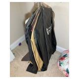 GROUP OF HANGING GARMENT BAGS