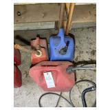 GROUP OF GAS CANS