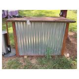 HOMEMADE OUTDOOR BAR 56.5 IN X 36 IN X 44 IN