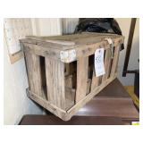 VINTAGE WOODEN CHICKEN CRATE 23 IN X 12 IN X 12 IN