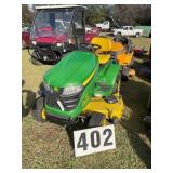 John Deere x380 lawn tractor 48in deck