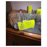 GROUP OF 7 GLASS JUICE CUPS