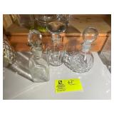 GROUP OF DECANTERS