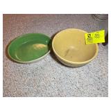 CREAM COLORED MIXING BOWL AND SERVING BOWL, BY MCK