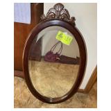 BOMBAY CO WOODEN MIRROR, 19 IN X 34 IN